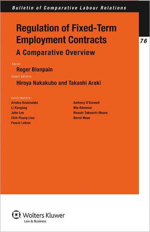 Regulation of Fixed-Term Employment Contracts: A Comparative Overview de Nakakubo