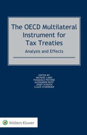 The OECD Multilateral Instrument for Tax Treaties de Michael Lang