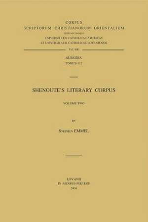 Shenoute's Literary Corpus. Volume Two de Semmel