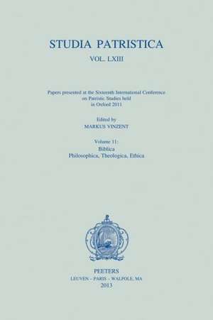 Studia Patristica. Vol. LXIII - Papers Presented at the Sixteenth International Conference on Patristic Studies Held in Oxford 2011: Biblic de M. Vinzent