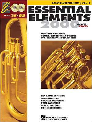 Essential Elements Ee2000 Baritone/Euphonium T.C.: French Edition de Hal Leonard Publishing Corporation