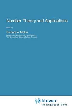 Number Theory and Applications de Richard A. Mollin