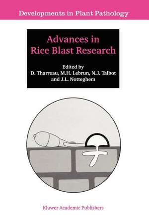 Advances in Rice Blast Research: Proceedings of the 2nd International Rice Blast Conference 4–8 August 1998, Montpellier, France de D. Tharreau