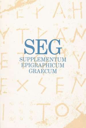 Supplementum Epigraphicum Graecum, Volume XL (1990) de H. W. Pleket