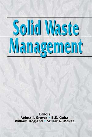 Solid Waste Management de V.I. Grover