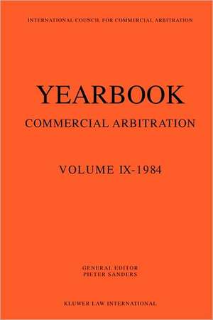 Yearbook Commercial Arbitration de Pieter Sanders