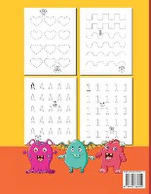 BIG Tracing Workbook with Little Monsters de Kate Herm