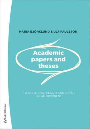 Academic Papers & Theses de Maria Bjorklund