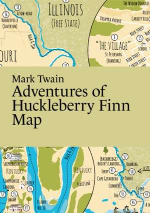 Mark Twain: Adventures of Huckleberry Finn Map de Paris Grafik