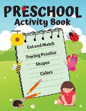 Activity Book for Kids: Fun Activity Workbook Games For Daily Learning, Tracing Practice, Cut and Match, Colors and Shapes for Kids ages 3-8 de Dominik S