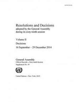 Resolutions and Decisions Adopted by the General Assembly During Its () Session de United Nations Department for General Assembly and Conference Management