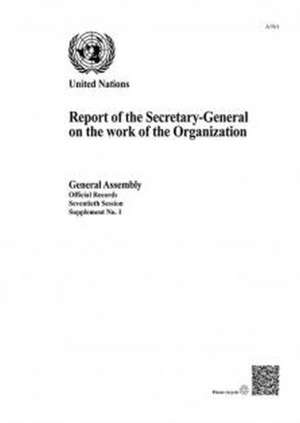 REPORT OF THE SECRETARY GENERA de United Nations