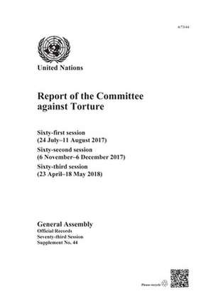 Report of the Committee Against Torture de United Nations Publications