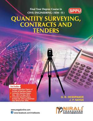 Quantity Syrveying Contracts And Trenders de G B Deshpande