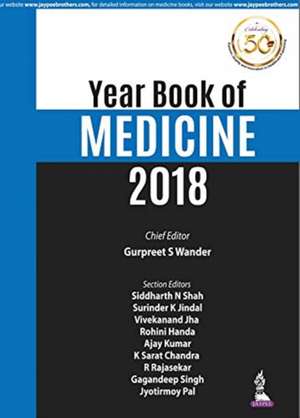 Year Book of Medicine 2018 de Gurpreet S Wander