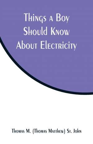 Things a Boy Should Know About Electricity de Thomas M. St. John