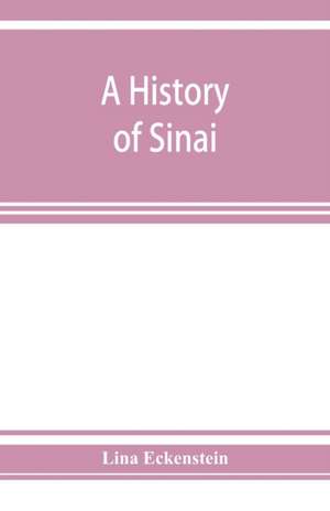 A history of Sinai de Lina Eckenstein