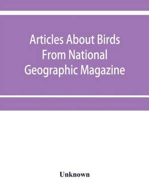 Articles about birds from National geographic magazine de Unknown