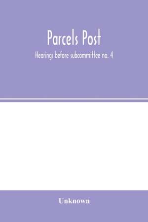 Parcels post de Unknown