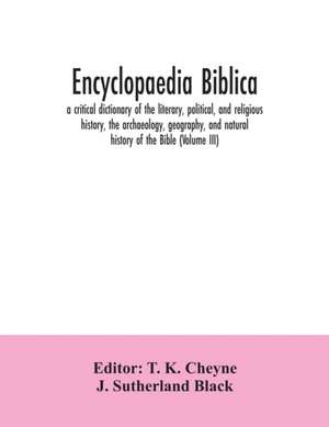 Encyclopaedia Biblica de J. Sutherland Black