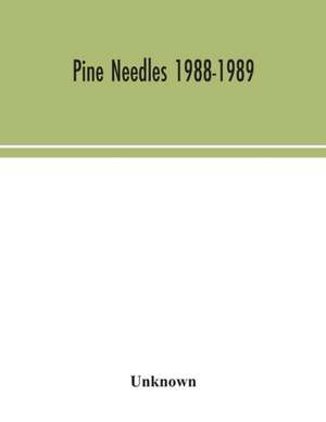 Pine needles 1988-1989 de Unknown