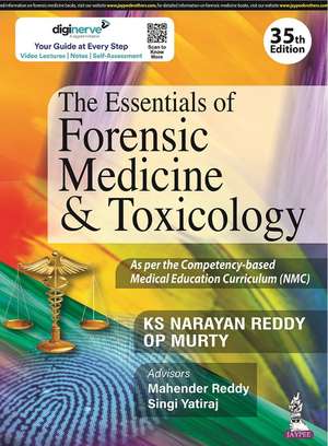 The Essentials of Forensic Medicine & Toxicology de KS Narayan Reddy