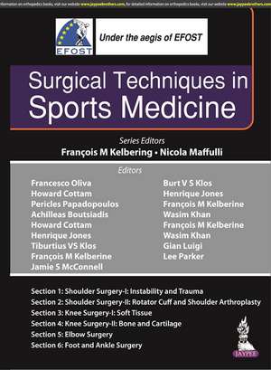 Surgical Techniques in Sports Medicine de Francois M Kelbering