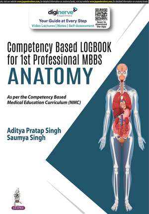 Competency Based Logbook for 1st Professional MBBS Anatomy de Aditya Pratap Singh