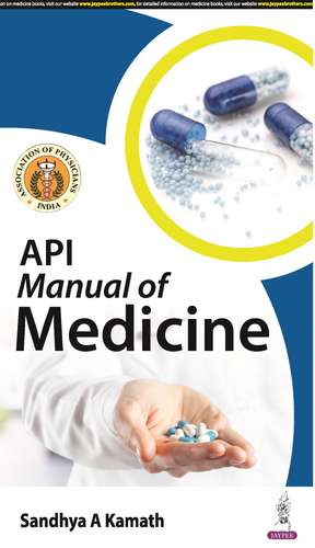 API Manual of Medicine de Sandhya A Kamath