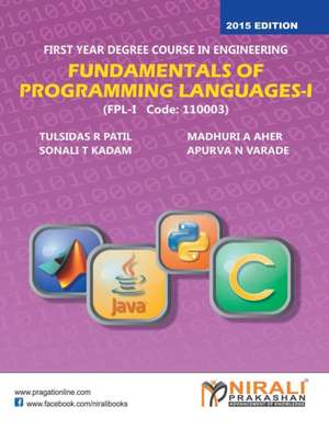 FUNDAMENTALS OF PROGRAMMING LANGUAGES - I de T R Patil