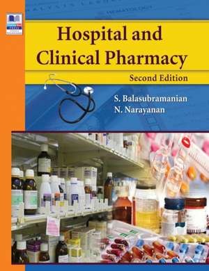 Hospital and Clinical Pharmacy de S. Balasubramanian