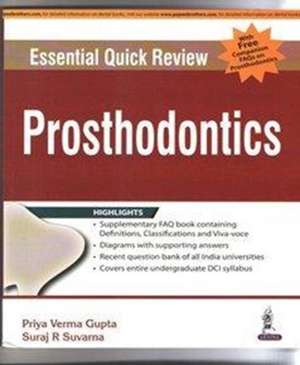 Essential Quick Review: Prosthodontics de Priya Verma Gupta