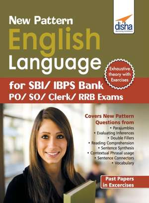 New Pattern English Language for SBI/ IBPS Bank PO/ SO/ Clerk/ RRB Exams de Disha Experts