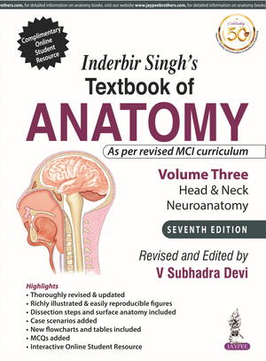 Inderbir Singh's Textbook of Anatomy (Volume 3: Head & Neck and Neuroanatomy) de V Subhadra Devi