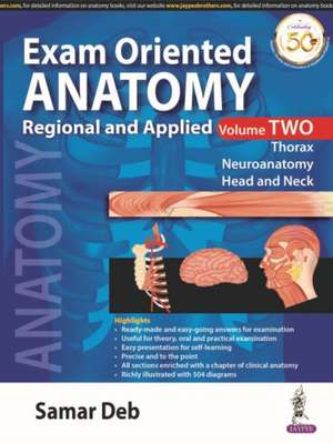 Exam Oriented Anatomy Regional and Applied (Volume 2) de Samar Deb