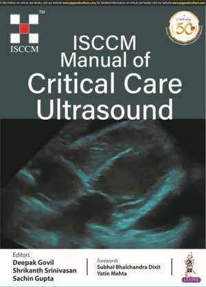 ISCCM Manual of Critical Care Ultrasound de Deepak Govil