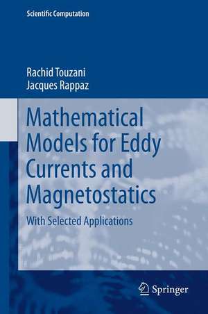 Mathematical Models for Eddy Currents and Magnetostatics: With Selected Applications de Rachid Touzani