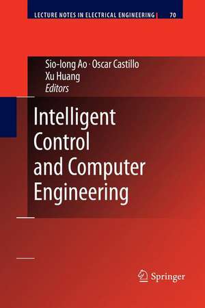 Intelligent Control and Computer Engineering de Sio Iong Ao