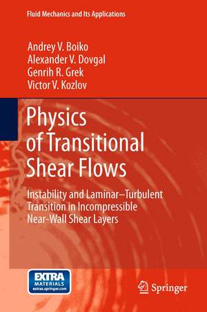 Physics of Transitional Shear Flows: Instability and Laminar–Turbulent Transition in Incompressible Near-Wall Shear Layers de Andrey V. Boiko