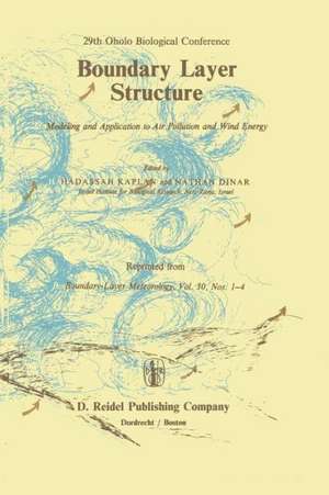 Boundary Layer Structure: Modeling and Application to Air Pollution and Wind Energy de Hadassah Kaplan