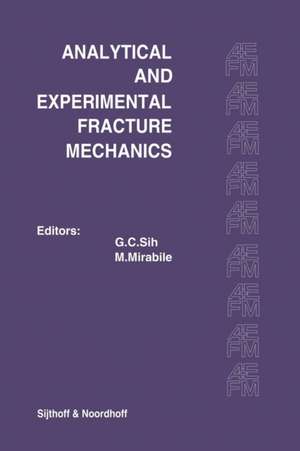 Proceedings of an international conference on Analytical and Experimental Fracture Mechanics: Held at the Hotel Midas Palace Rome, Italy June 23–27, 1980 de George C. Sih