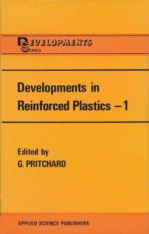 Developments in Reinforced Plastics: Resin Matrix Aspects de G. Pritchard