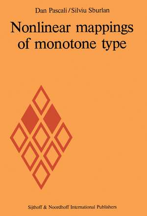 Nonlinear mappings of monotone type de D. Pascall