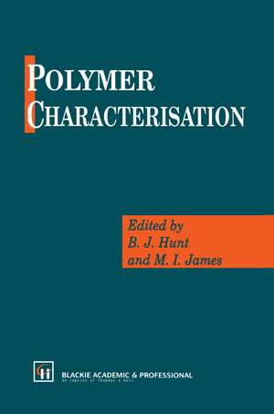 Polymer Characterisation de B.J. Hunt