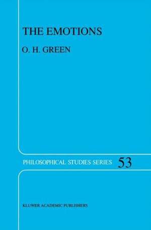 The Emotions: A Philosophical Theory de O.H Green