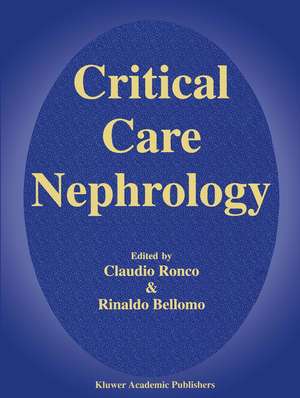 Critical Care Nephrology de C. Ronco