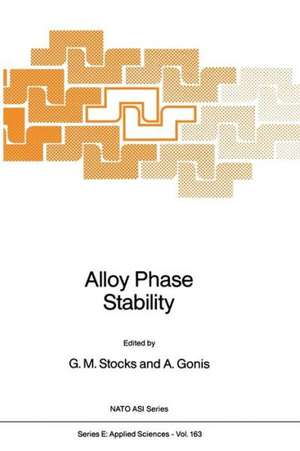 Alloy Phase Stability de G. M. Stocks