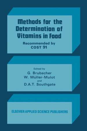 Methods for the Determination of Vitamins in Food: Recommended by COST 91 de D. Brubacher