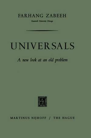 Universals: A New Look at an Old Problem de Farhang Zabeeh