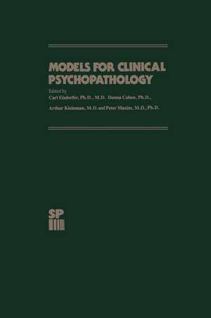 Models for Clinical Psychopathology de C. Eisdorfer